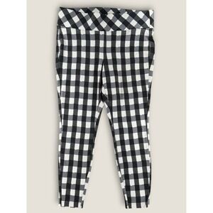 Torrid Betsey Johnson‎ Gingham Plaid Premium Leggings Crop Pants Plus Size 1 XL